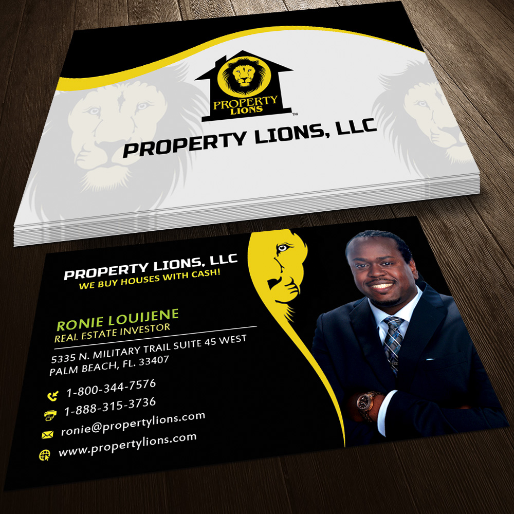 Business Card Design by Sandaruwan for Property Lions | Design #3559197