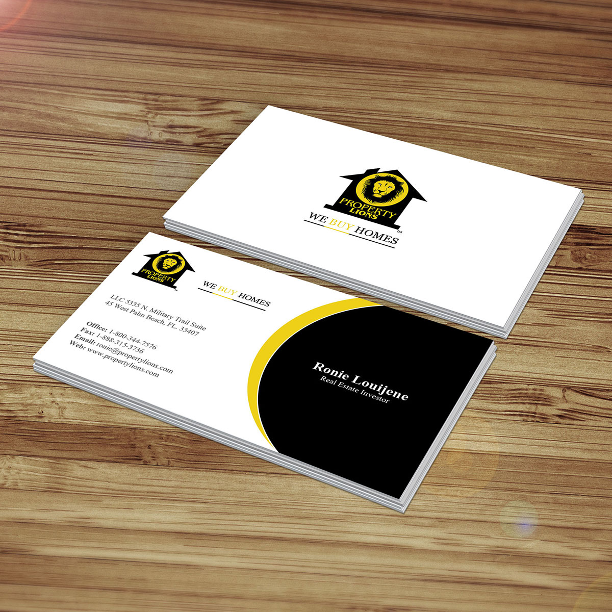 Business Card Design by E.G for Property Lions | Design #3557901
