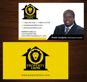 Business Card Design by Joy16589 for Property Lions | Design: #3559626