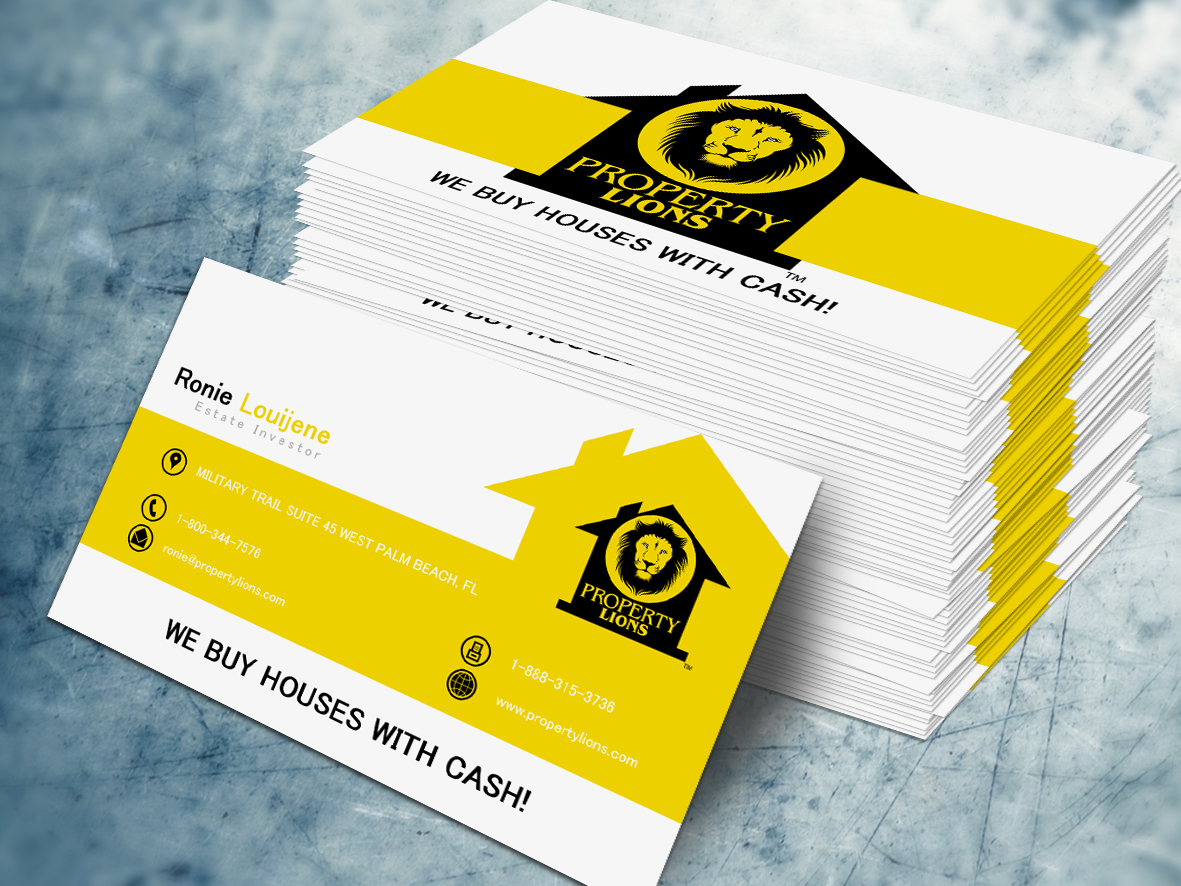 Business Card Design by a7mddz for Property Lions | Design #3561008