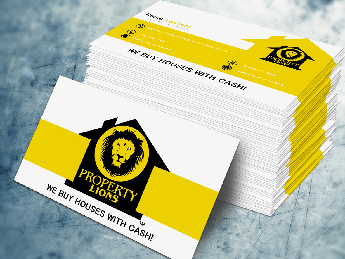 Business Card Design by a7mddz for Property Lions | Design #3561009