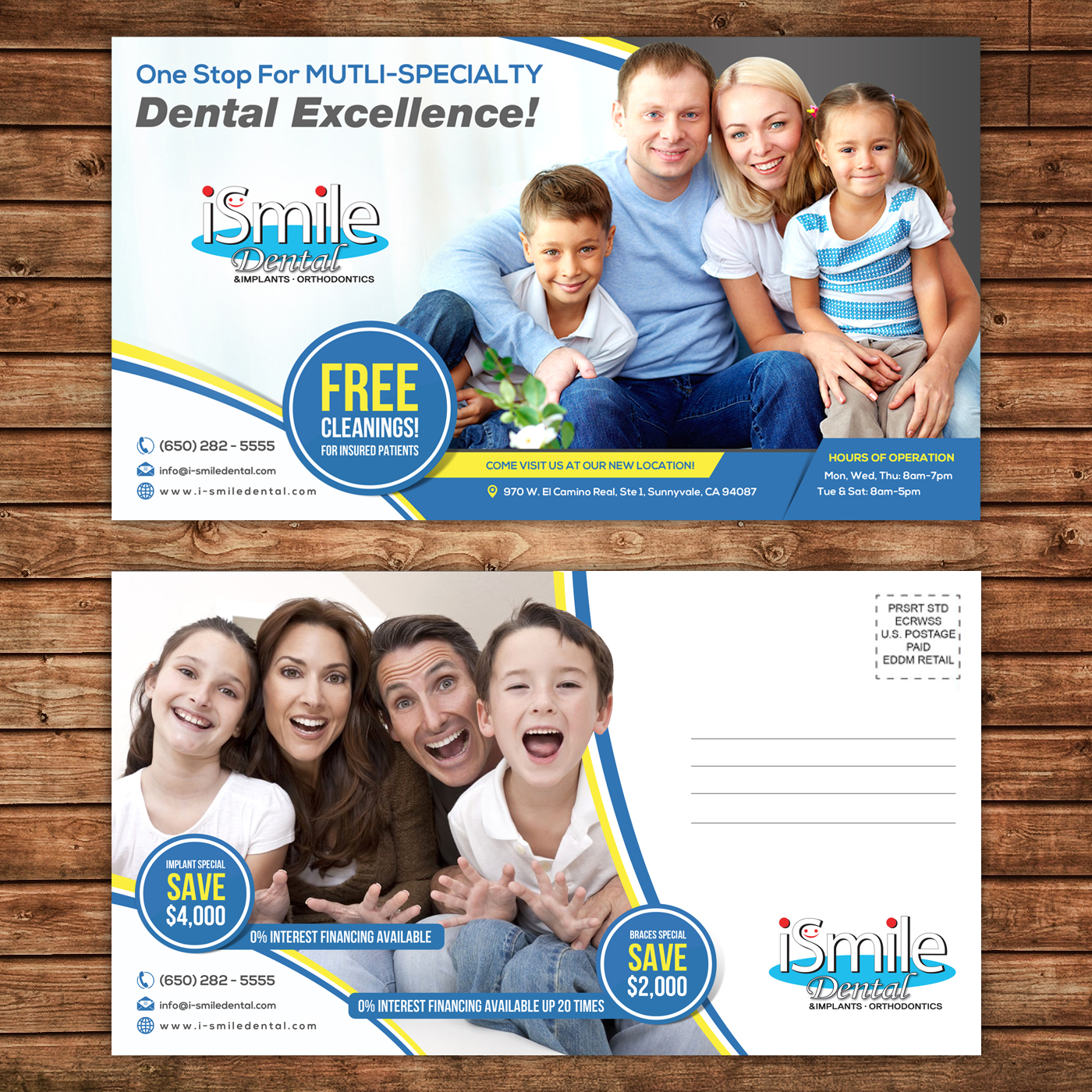 Design de Carte Postale par debdesign pour iSmile Dental | Design #15197675