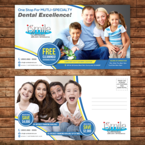 Design de Carte Postale par debdesign pour iSmile Dental | Design : #15197675