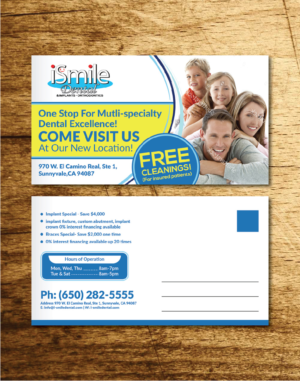 Design de Carte Postale par Deziners Zone pour iSmile Dental | Design : #15212060
