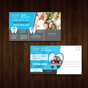 Design de Carte Postale par creative.bugs pour iSmile Dental | Design : #15283329