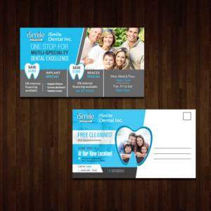 Design de Carte Postale par creative.bugs pour iSmile Dental | Design : #15322954