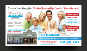 Postcard Design by rkailas for iSmile Dental | Design #15301217