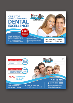 Design de Carte Postale par ecorokerz pour iSmile Dental | Design : #15212784
