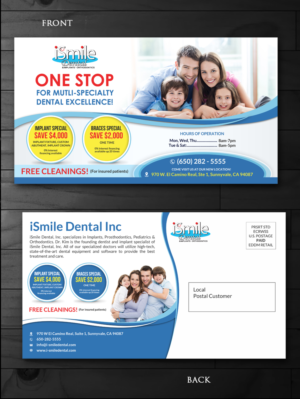 Design de Carte Postale par innovative earth pour iSmile Dental | Design : #15222370