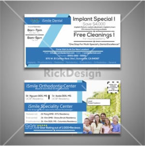 Postcard Design by Ricky Tresna Murdiana for iSmile Dental | Design #15310204
