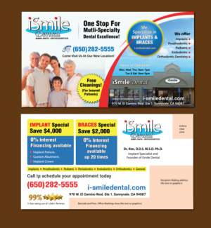 Design de Carte Postale par meet007 pour iSmile Dental | Design : #15260690
