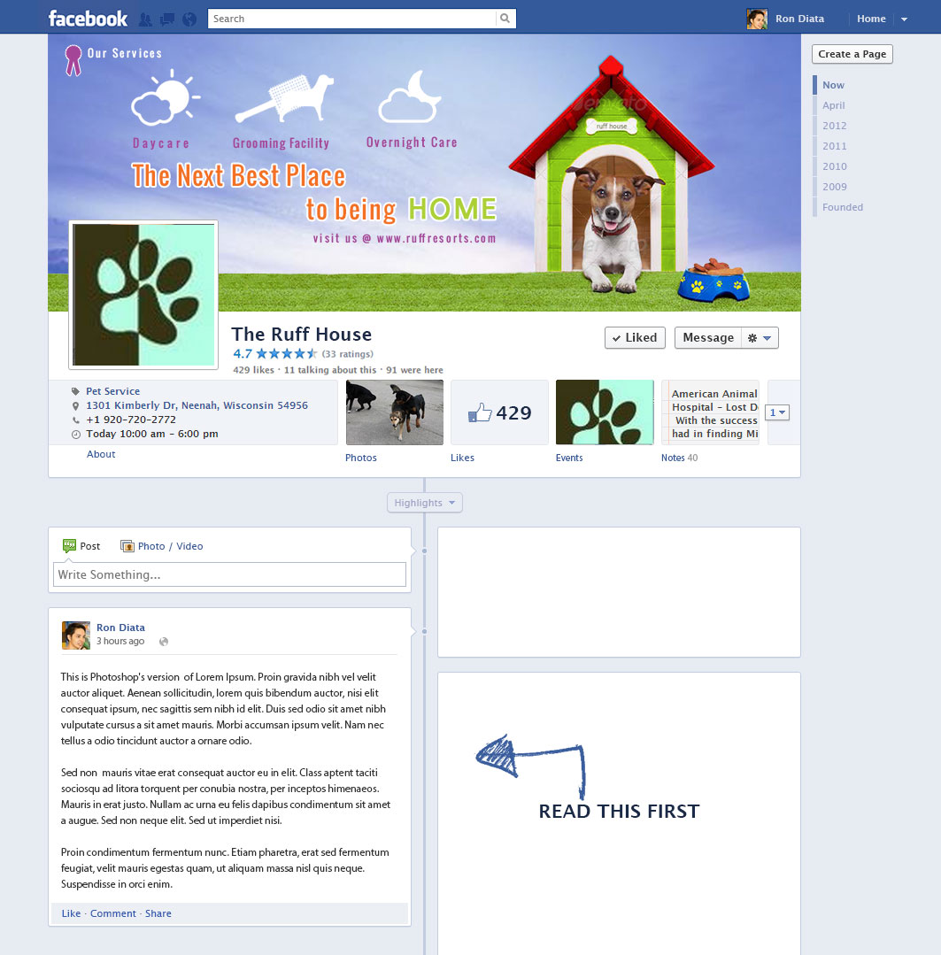 Facebook Design by rdesign12 for this project | Design #3568374