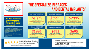Postcard Design by rednixvenkat85 for iSmile Dental | Design: #3589055