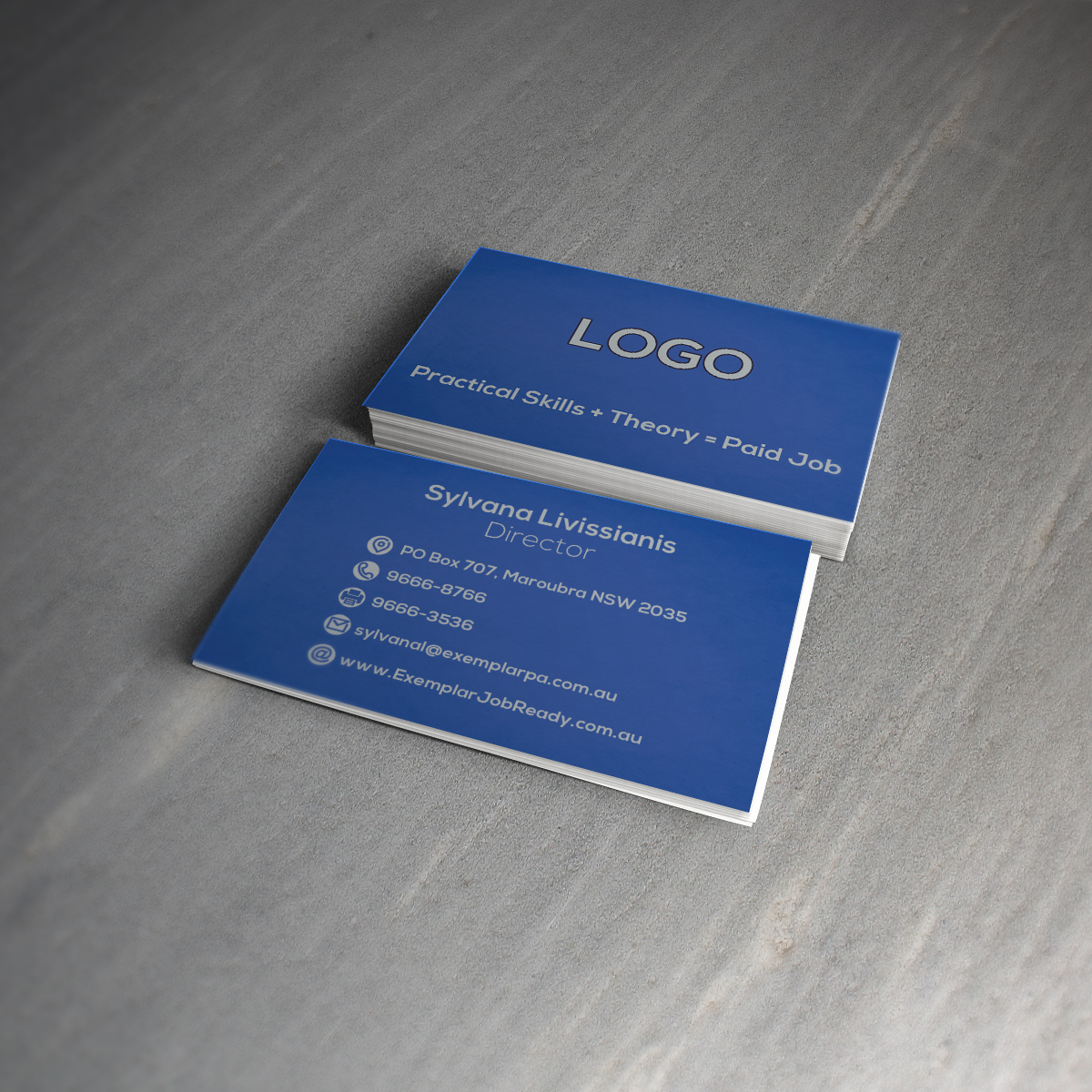 Business Card Design by Ron Mickey for Exemplar Performance Advantage | Design #3553007
