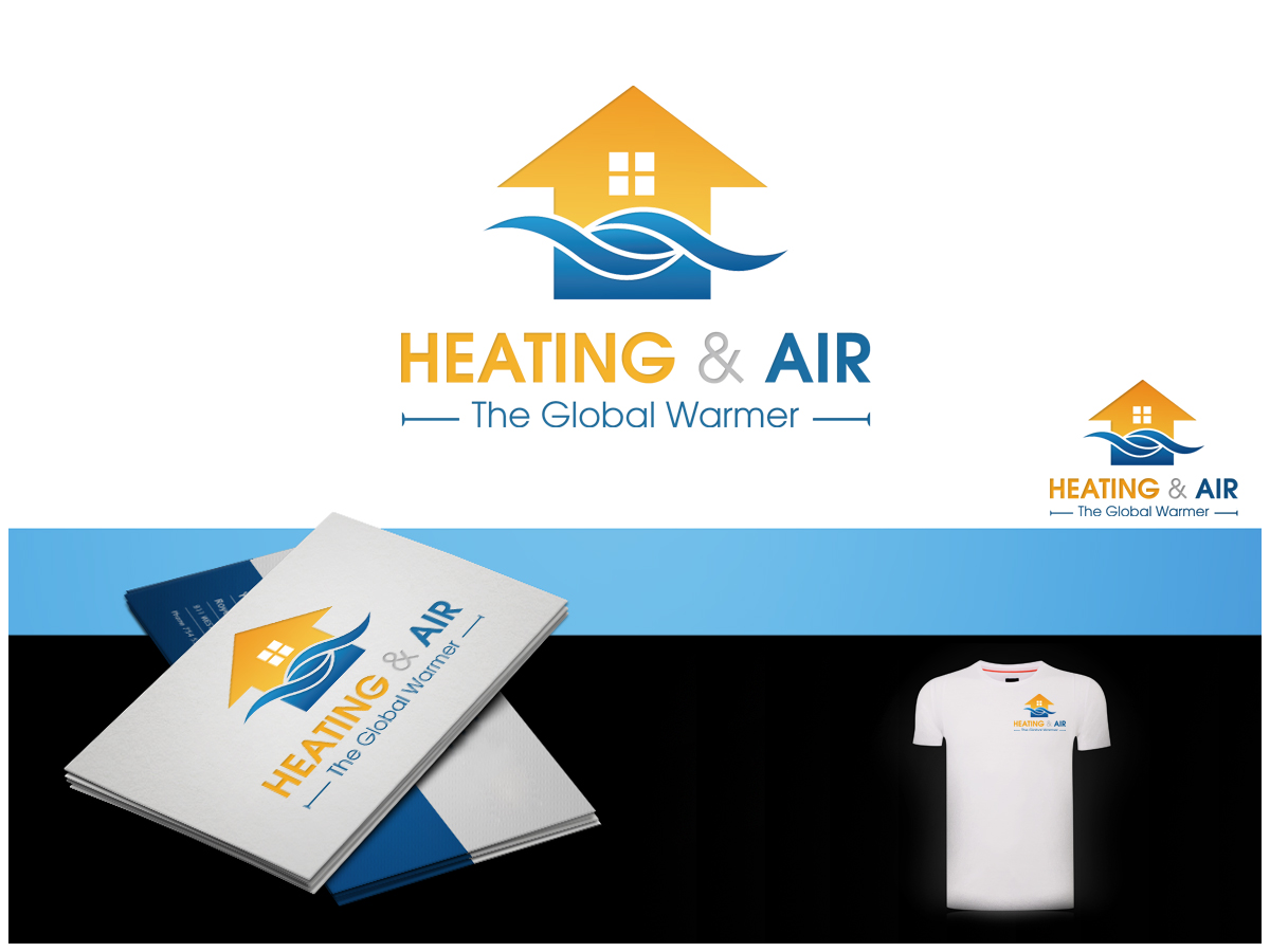 Logo Design by Honey GD for Dennis Riesche Heating & Air | Design #3556692