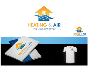 Logo Design by Honey GD for Dennis Riesche Heating & Air | Design #3556692