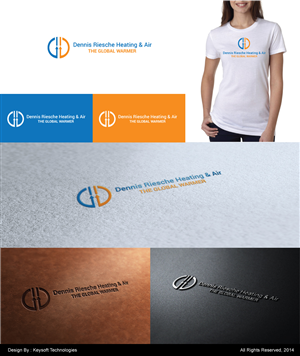 Logo Design by Keysoft for Dennis Riesche Heating & Air | Design #3557559