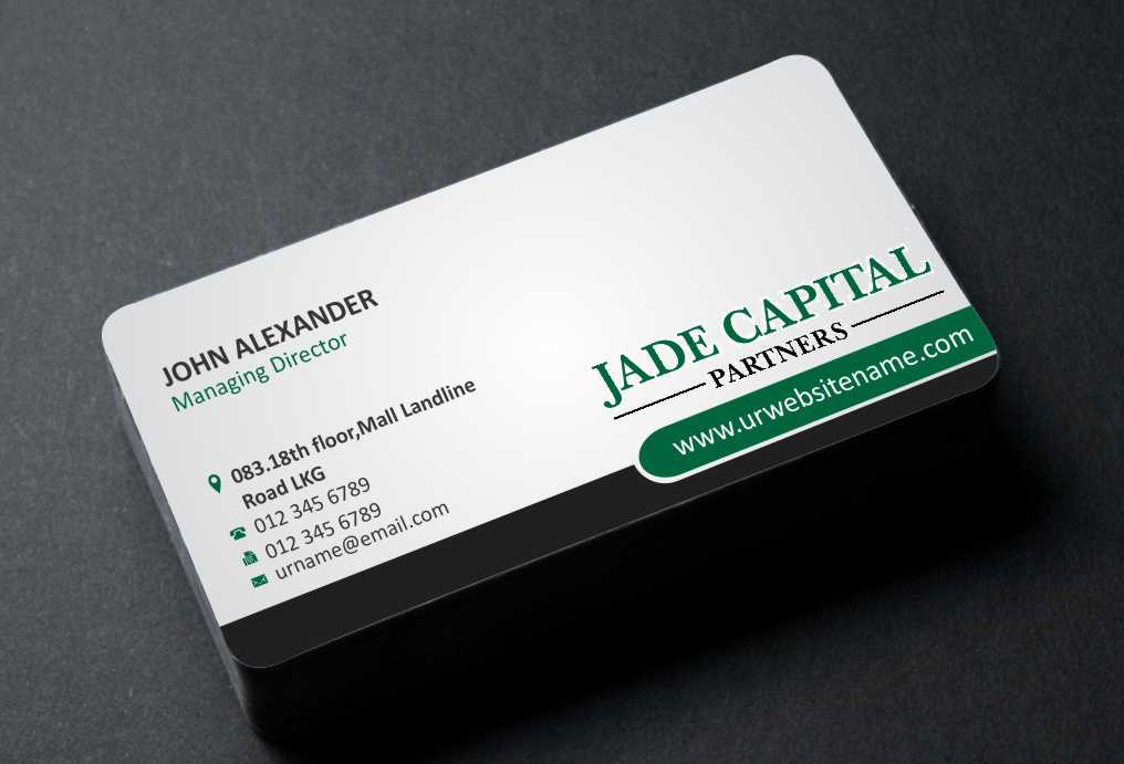 Diseño de Tarjeta de Presentación por AwsomeD para Jade Capital Partners | Diseño #3555272