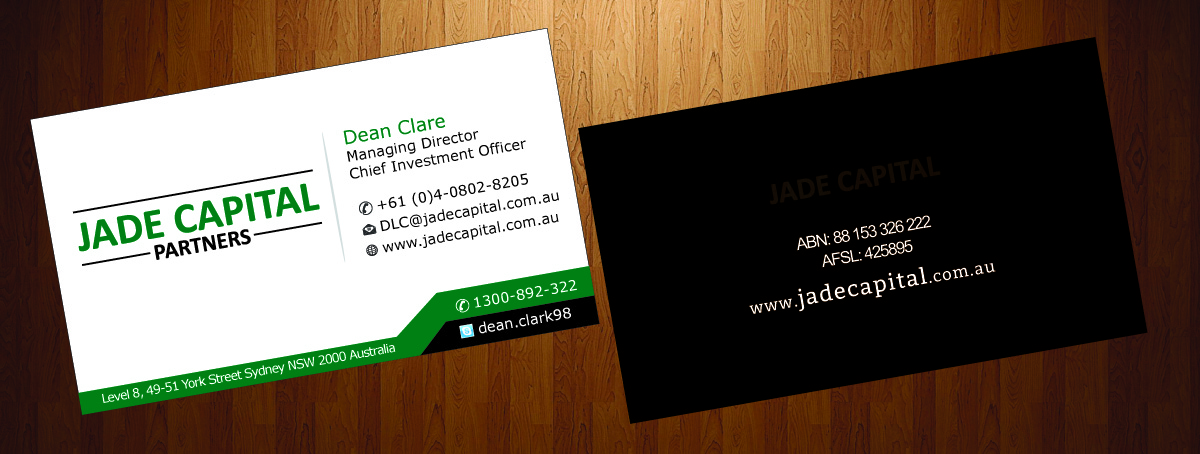 Visitenkarten-Design von harmi_199 für Jade Capital Partners | Design #3552405