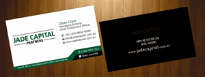 Business Card Design by harmi_199 for Jade Capital Partners | Design: #3552405
