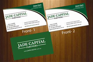 Business Card Design by harmi_199 for Jade Capital Partners | Design: #3589593
