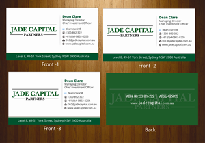 Business Card Design by harmi_199 for Jade Capital Partners | Design: #3667486