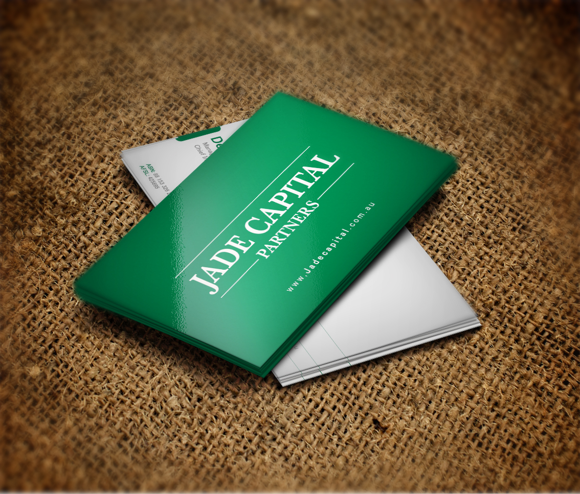 Diseño de Tarjeta de Presentación por a7mddz para Jade Capital Partners | Diseño #3583233