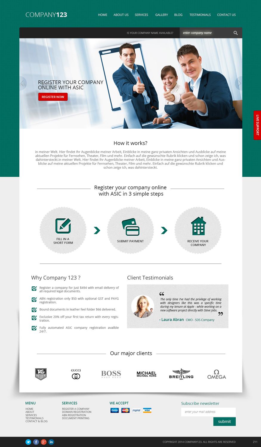 Web Design by pb for this project | Design #3561824