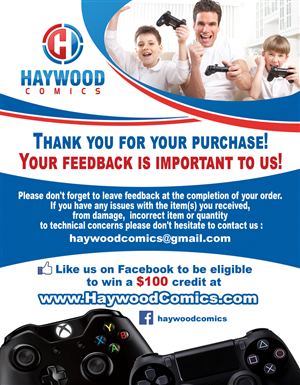 Flyer-Design von Maden für Haywood Games LLC | Design #3568508