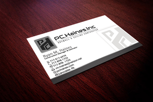 Business Card Design by Hardcore Design for PC.Haines.INC Drywall & Ceiling Contractor | Design: #3574125