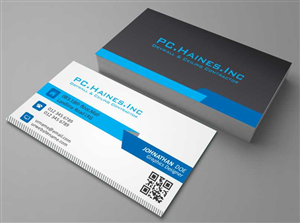Business Card Design by AwsomeD for PC.Haines.INC Drywall & Ceiling Contractor | Design: #3557012