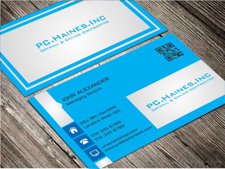 Business Card Design by AwsomeD for PC.Haines.INC Drywall & Ceiling Contractor | Design #3557013