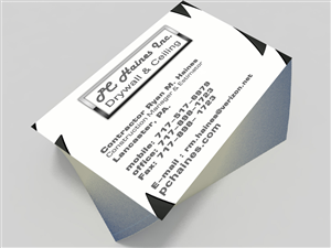 Business Card Design by Riz' for PC.Haines.INC Drywall & Ceiling Contractor | Design #3552105