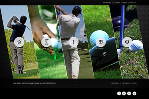 Golf sponsorship website and logo | Web-Design von Omee