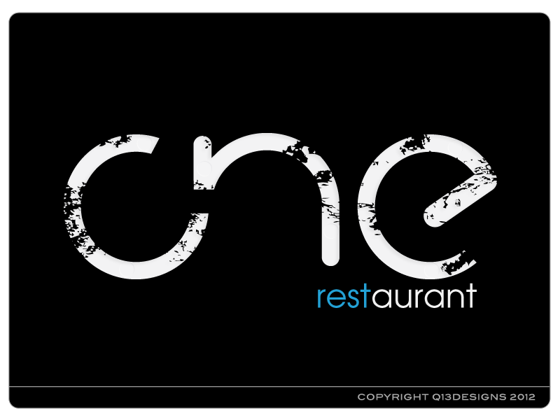 Logo Design by Suzie Q - Q13Designs.com for Restaurant One | Design #896719