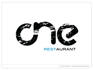 Logo Design by Suzie Q - Q13Designs.com for Restaurant One | Design: #902395