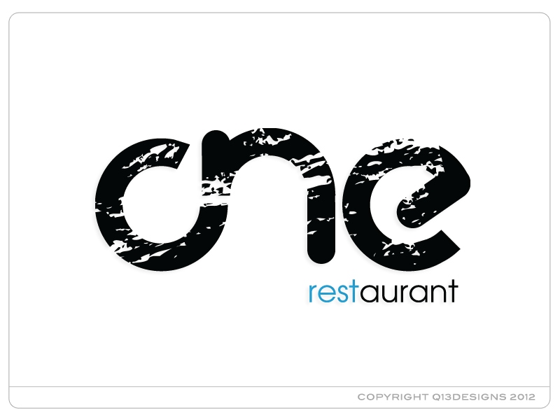 Logo Design by Suzie Q - Q13Designs.com for Restaurant One | Design #902404