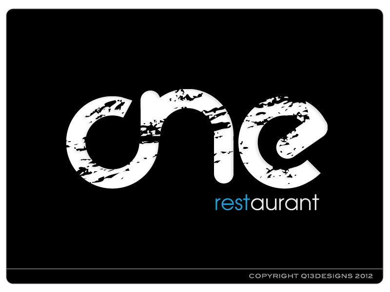 Logo Design by Suzie Q - Q13Designs.com for Restaurant One | Design #902405