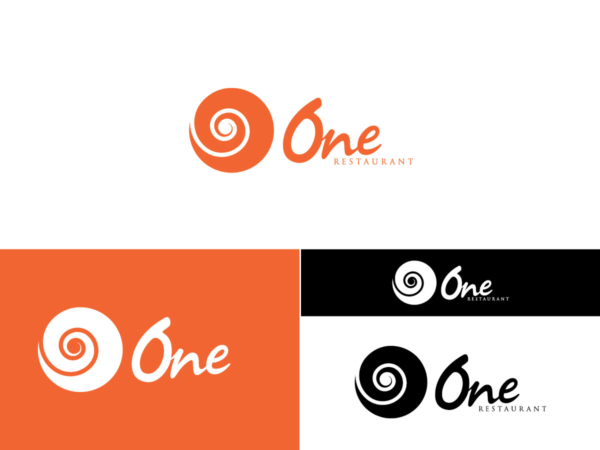 Logo Design by Depoetra™ for Restaurant One | Design #893165