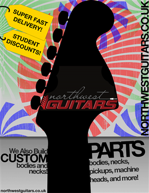 Diseño de Póster por Kyle Lane para Northwest Guitars | Diseño: #94093