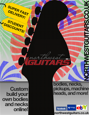 Diseño de Póster por Kyle Lane para Northwest Guitars | Diseño: #94328