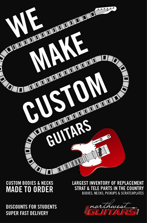 Diseño de Póster por Mike Zuniga para Northwest Guitars | Diseño: #94287