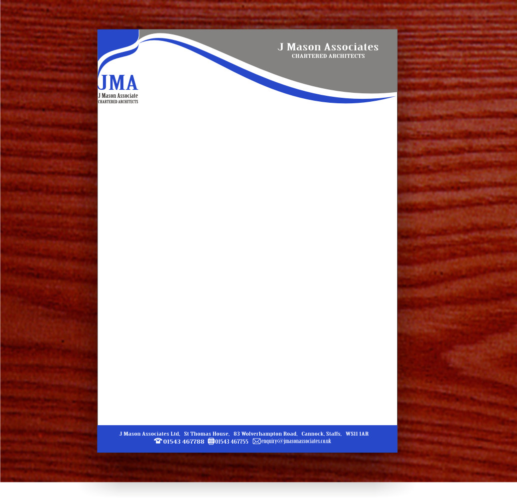 Letterhead Design by MG for J Mason Associates | Design #3600819