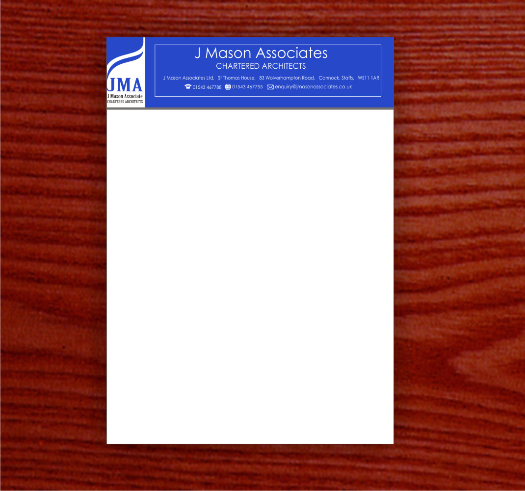 Letterhead Design by MG for J Mason Associates | Design #3600900