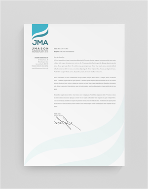 Letterhead Design by stoodio.id for J Mason Associates | Design: #3575174