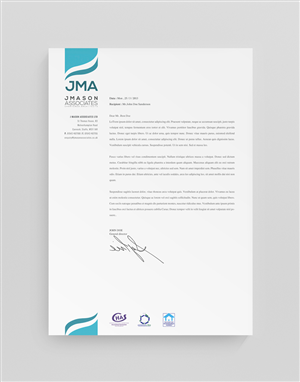 Letterhead Design by stoodio.id for J Mason Associates | Design: #3575177