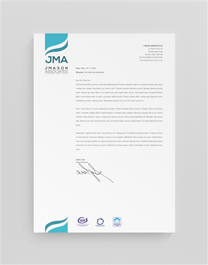 Letterhead Design by stoodio.id for J Mason Associates | Design: #3575244