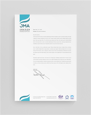 Letterhead Design by stoodio.id for J Mason Associates | Design: #3575316