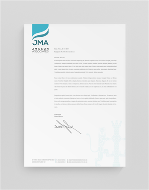 Letterhead Design by stoodio.id for J Mason Associates | Design: #3644976