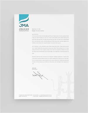 Letterhead Design by stoodio.id for J Mason Associates | Design: #3644984
